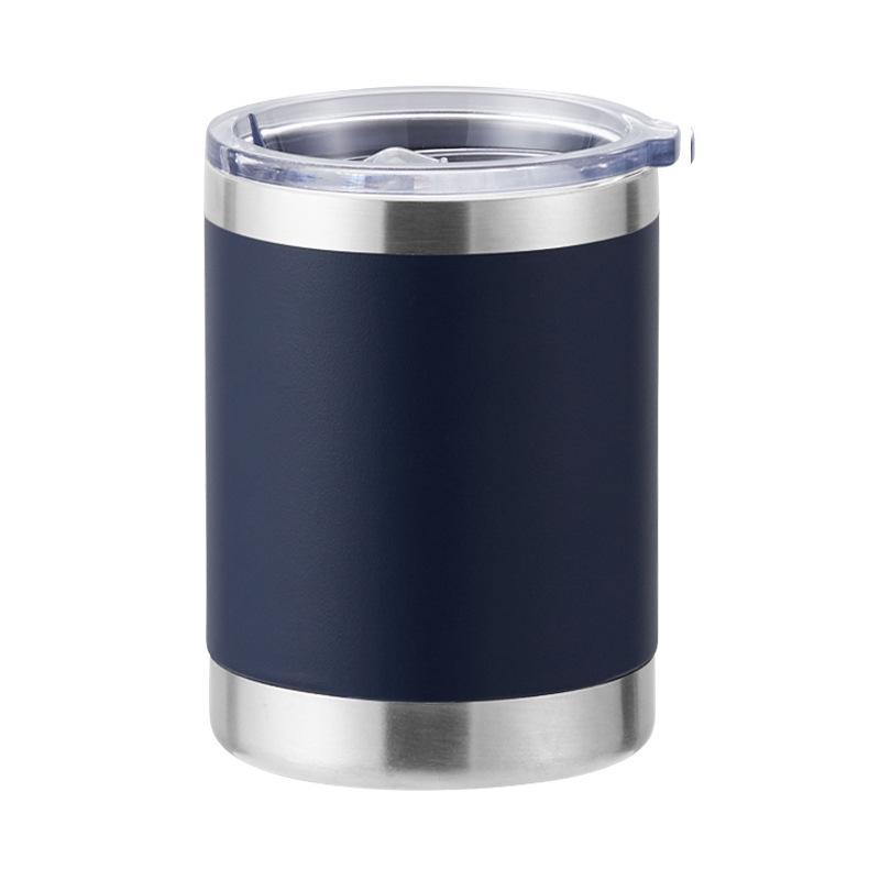 12 oz Kaffeetasse, Vakuumisolierte Campingtasse mit Deckel, doppelwandiger Edelstahl-Reisebecher für Zuhause, Büro, Schreibtisch