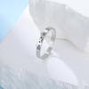 Fashionable Cat Dog Animal Couple Ring Stainless Steel Adjustable Ring Playful Personality Pet Enthusiast Valentine'S Day Gift