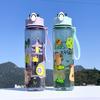 800ML Kids Water Sippy Cup Cartoon Cup with Straws Leakproof Water Bottle Outdoor Portable Children's Water Cup With Hand Rope