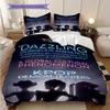K-Pop Themed Poster Bedding, Duvet Cover, Pillowcase, Home Decoration, Birthday Gift (1 * Duvet Cover+2 * Pillowcase, Coreless)