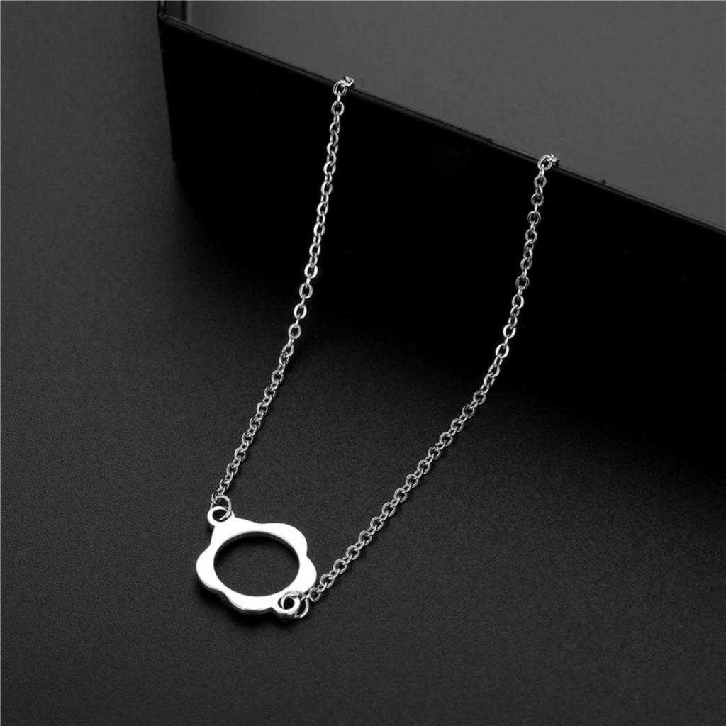 Flower Charm Bracelet for Women Grils Stainless Steel Fashion Jewelry Gift