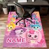 Custom Catch Teenieping Magic Sweethear Mat Personalized Name, Polyester Washable Indoor Entryway Rug, Gift for Christmas, Easter, Thanksgiving Day