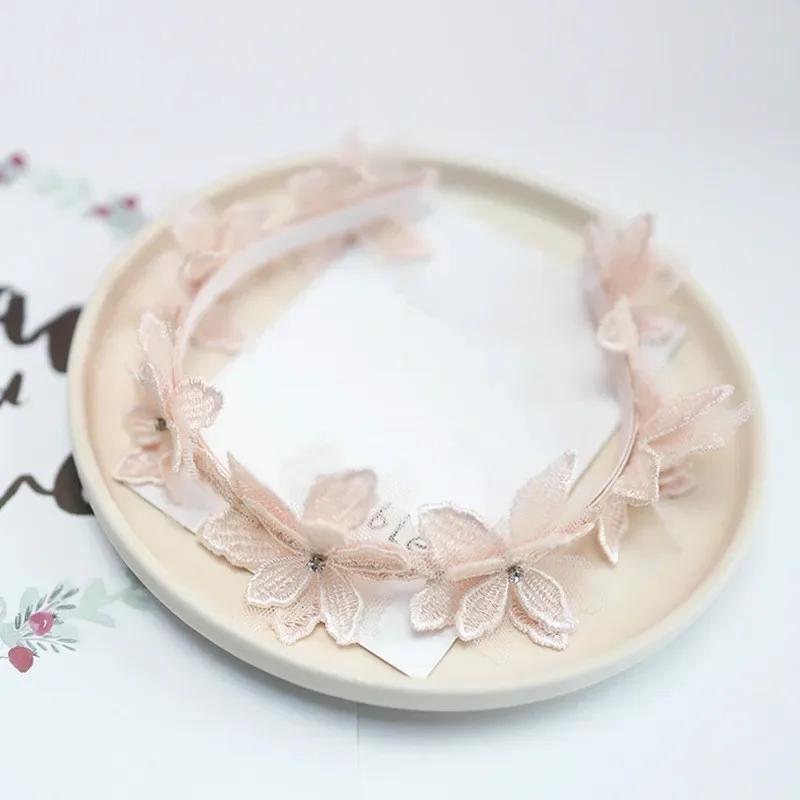 Lace Flower Crown Head Band Hair Accessories Lovely Embroidery Headband Hair Band Princess Women's Fashion Sexy Headwear