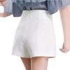 Women's Plus Size High Waist White A-Line Shorts - Slimming, Loose Fit, Wide Leg, Perfect for Spring/Summer Casual Wear