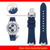 AI1108 Quick Release Metal Adapter Silicone Watch Band For Maurice Lacroix AIKON AI6008 AI6007 AI6038 AI6058 AI1018 Rubber Strap
