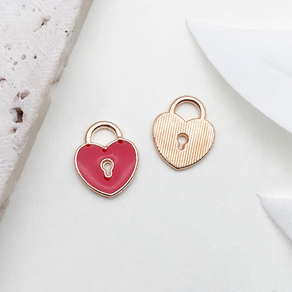 Red Cherry Blossom Oil Drop Keychain & Earrings Set: DIY Jewelry & Hair Accessories