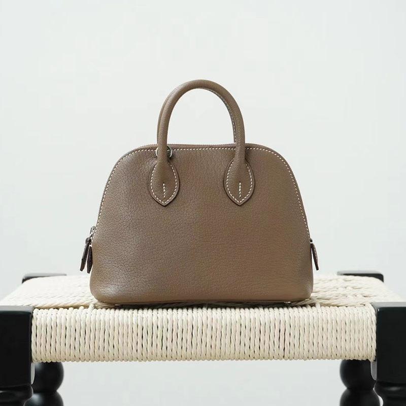 Gaoding Handmade Wax Thread Sheepskin Bowling Ball Mini 2025 New Eve Leather Shell Bag Shoulder Cross Shoulder