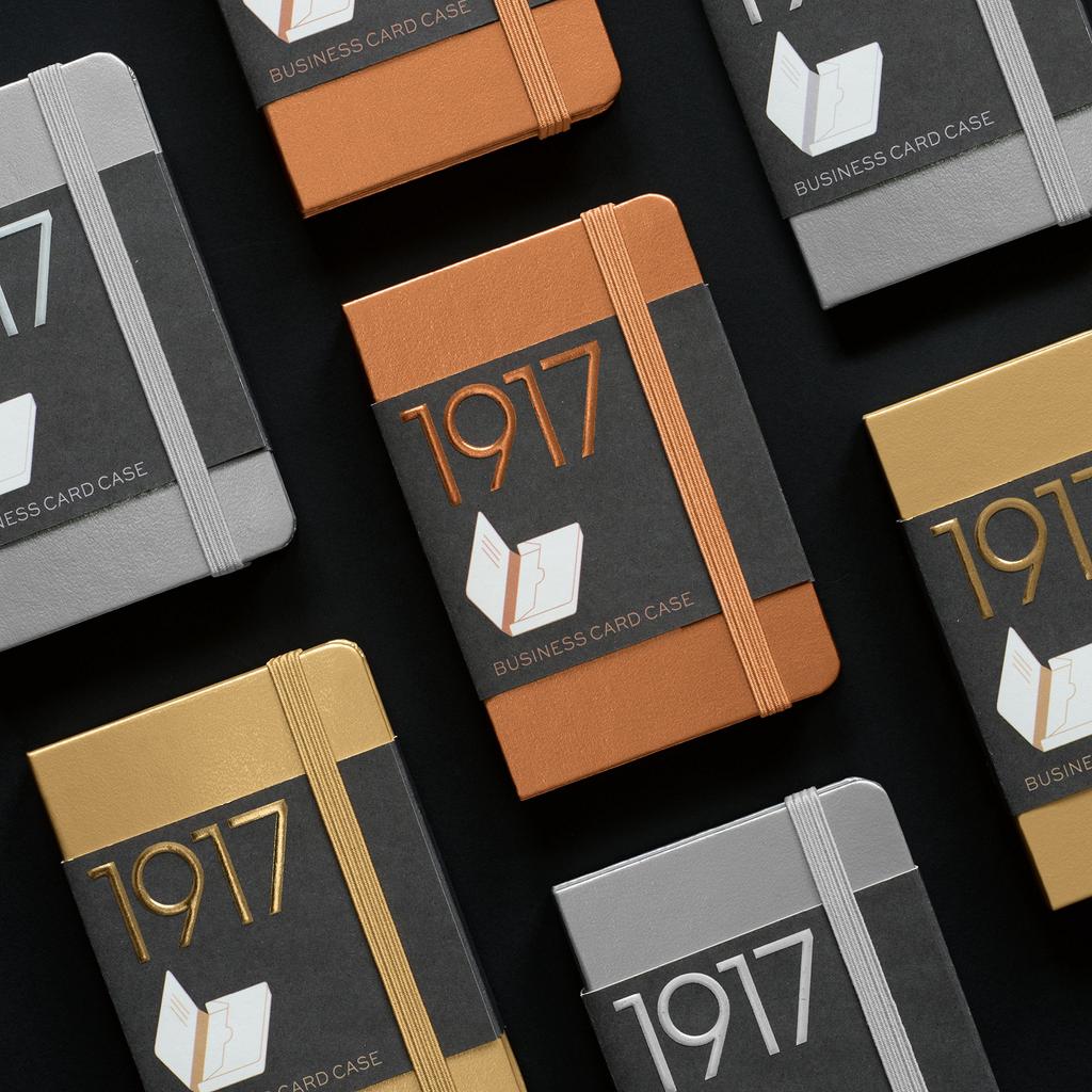 [LEUCHTTURM1917] Leuchtturm Card Case, Gold, 355540, Officially Imported