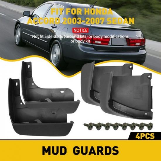 EVA Plastic Wearing Mud Flaps Splash Guards FOR Accord Front Rear Fender 4PCS EA