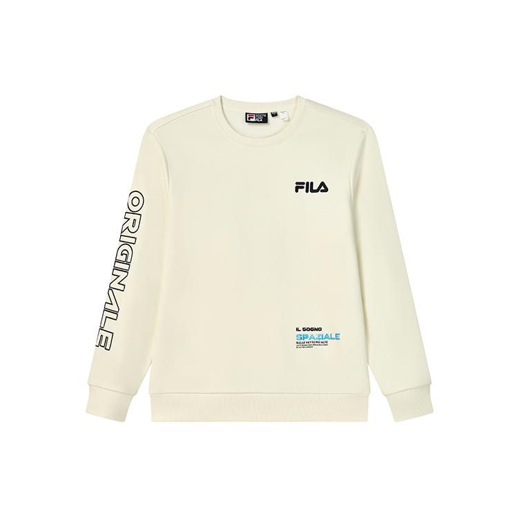 

New FILA Sweatshirts Men s Mist Lotus White F11M249213FIV XXL