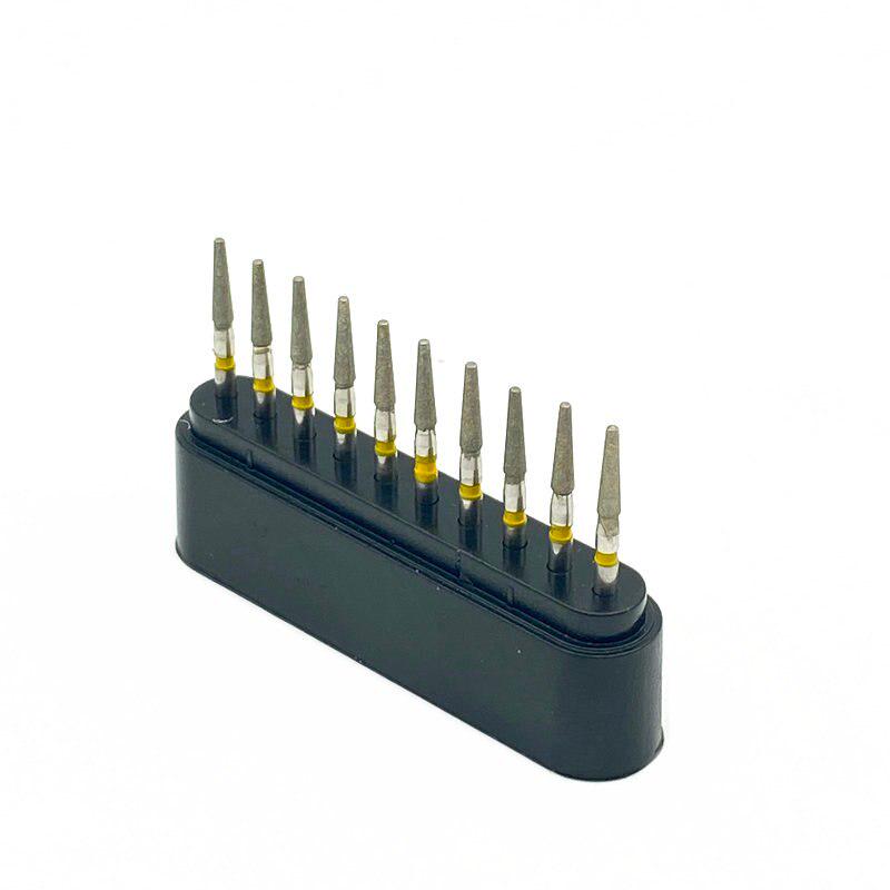 10pcs/set Dental High Speed Burs Dental Diamond Burs Drill for High Speed Handpiece Dentist Polish Tool