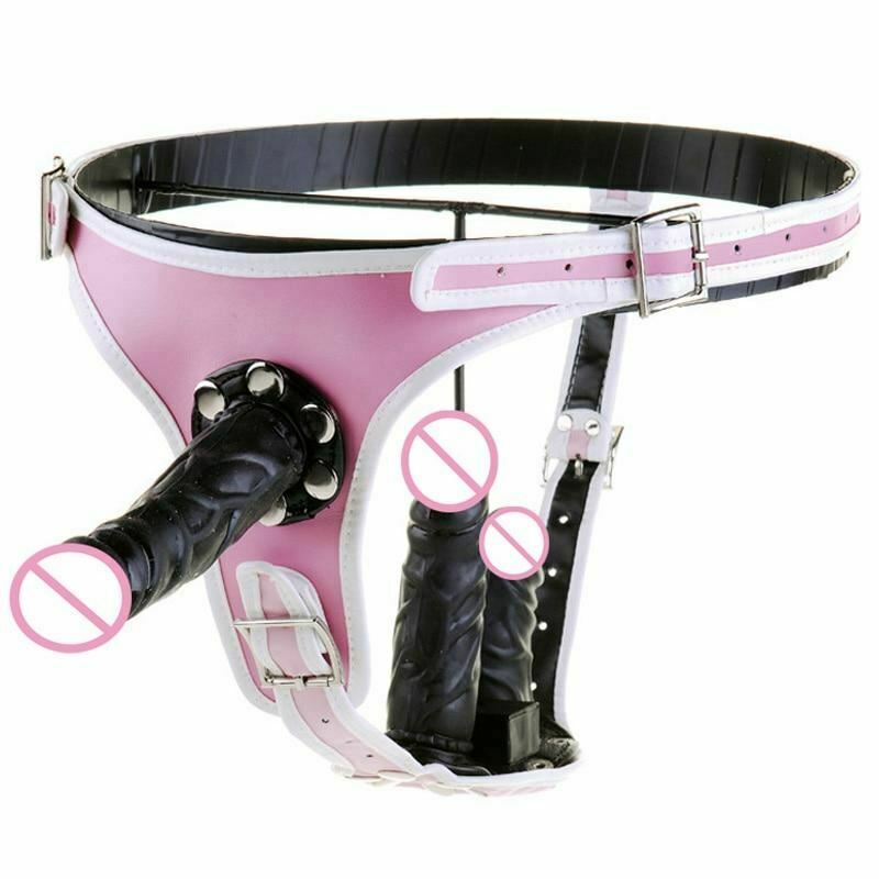 Pegging Kit Pink Panties Black Realistic Dildos Strapon Harness Strap Ons