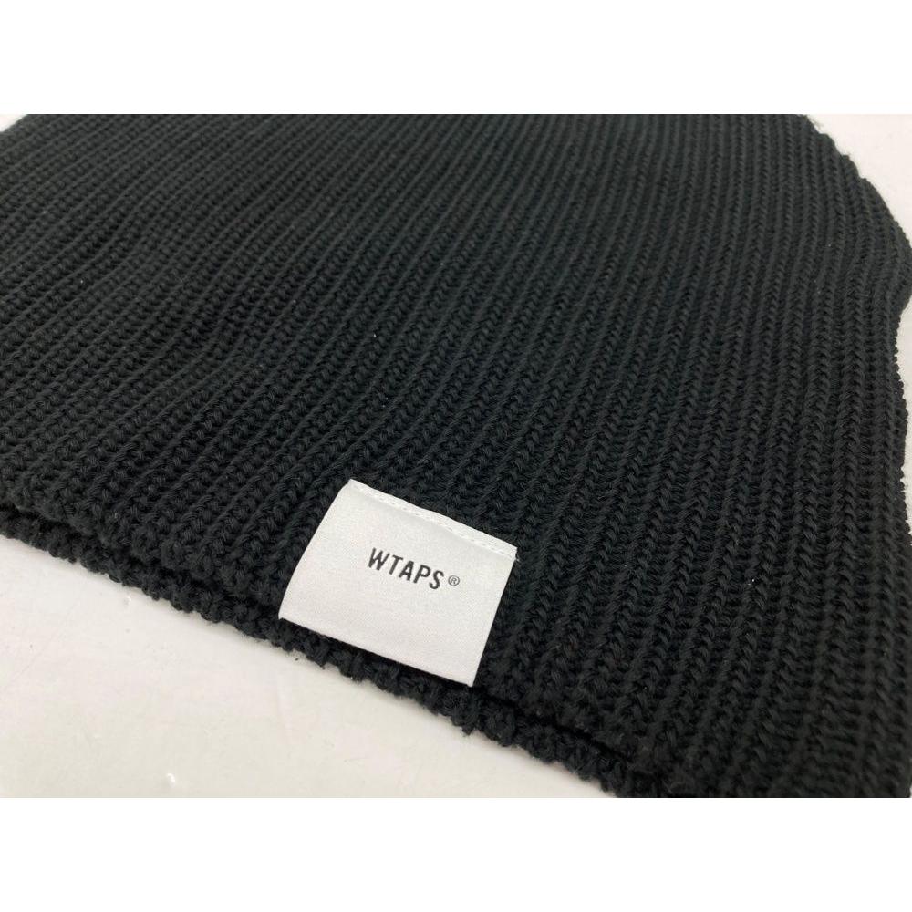 Used Double Taps WTAPS 24SS BEANIE 01 / CTPL. COOLMAX Knit Hat Cap Black 241MADT-HT01 Hat Men's Hat Knit Cap Logo Black 104H-108