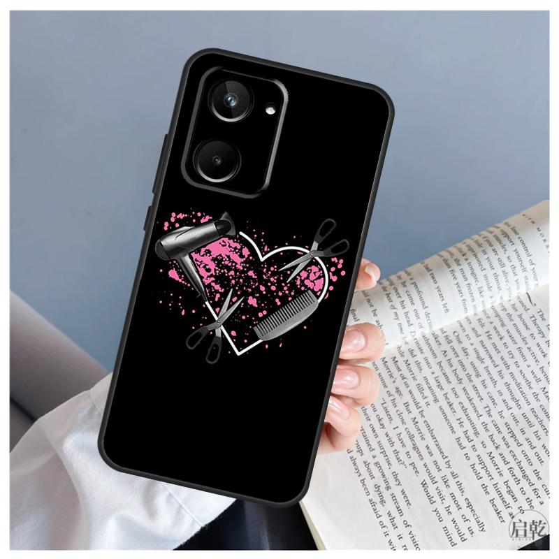 Hair Stylist Hairdresser For Realme 15 10 11 13 12 14 Pro Plus C65 C67 C71 C63 C61 C55 C51 C53 C75 GT6 GT7 Pro Case