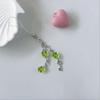 Fashionable Four Leaf Clovers Phone Charm Sturdy Acrylic Alloy Keychain Portable Phone Pendant for All Ages Adults