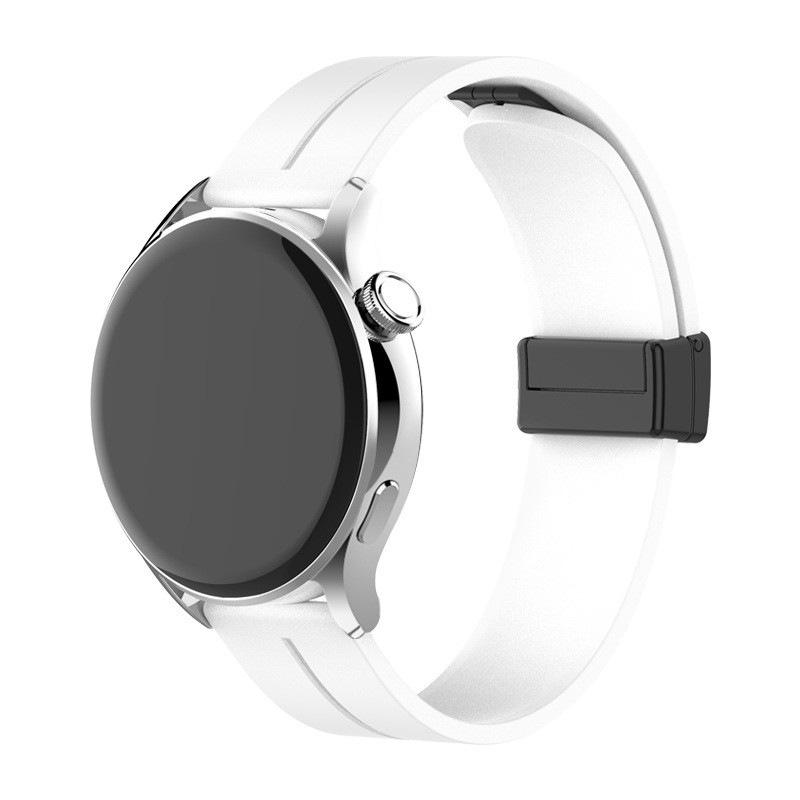 Universal Magnetic Silicone Strap for Huawei GT6 Pro, Samsung 8, Garmin, Xiaomi 20-22mm