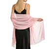 Elegante Sciarpa Leggera in Chiffon Trasparente Coprispalle da Sera per Donna Sciarpa Lunga Morbida per Matrimoni Eventi Formali Feste