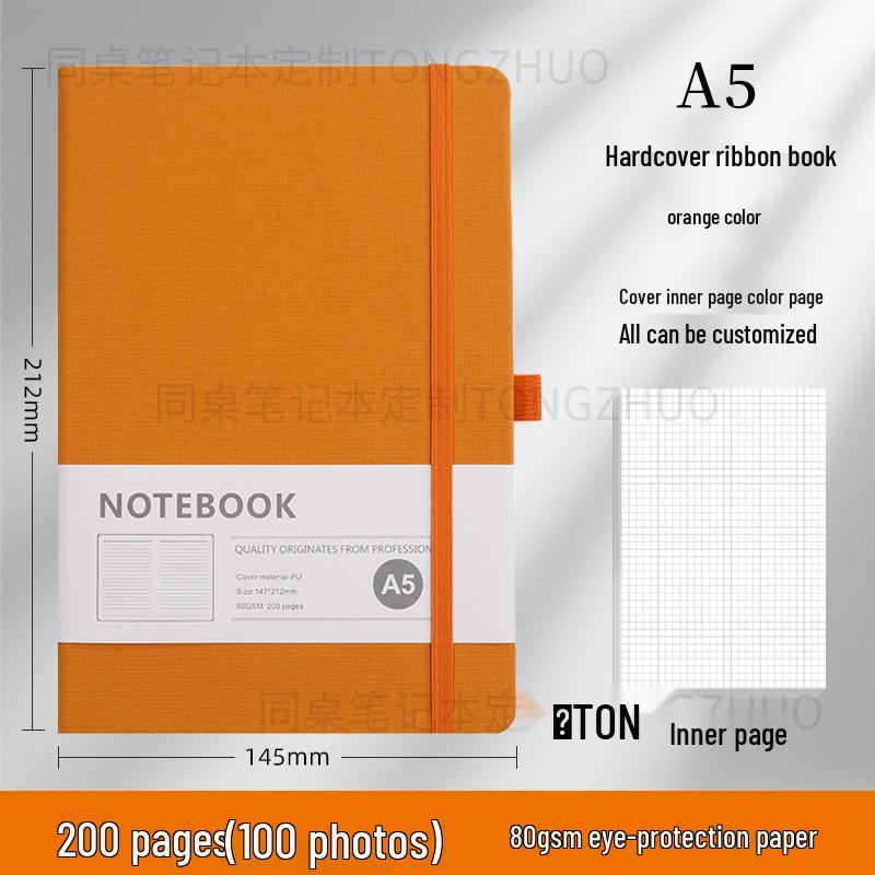 Wysokiej jakości, spersonalizowany notes A5 z gumką do biznesu i biura