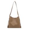 Retro simple fashion women's casual new solid color autumn and winter trend crossbody bucket shoulder bag