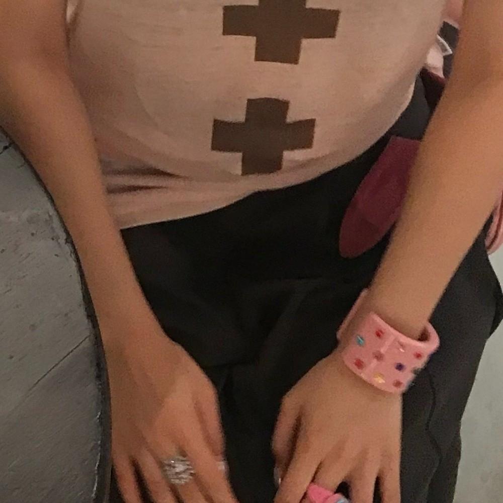 Exaggerated Shell Bracelets Resin Open Bracelet Bohemian Beach Rhinestone Bangle  Fashion