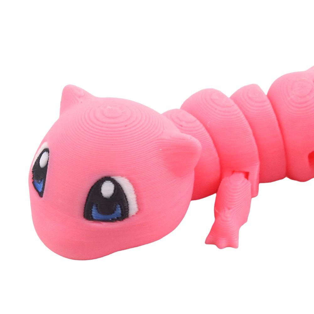 Highly Detailed 3D Printed Feline Animal Images, Joint Swinging, Office Decoration and Stress Relief