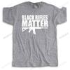 Black Rifles Matter Black Tshirt Ar-15 Ak47 2Nd Amendment Pro Gun Guns Tee Shirt Mens New Tee Shirts Printing Cool T Shirt