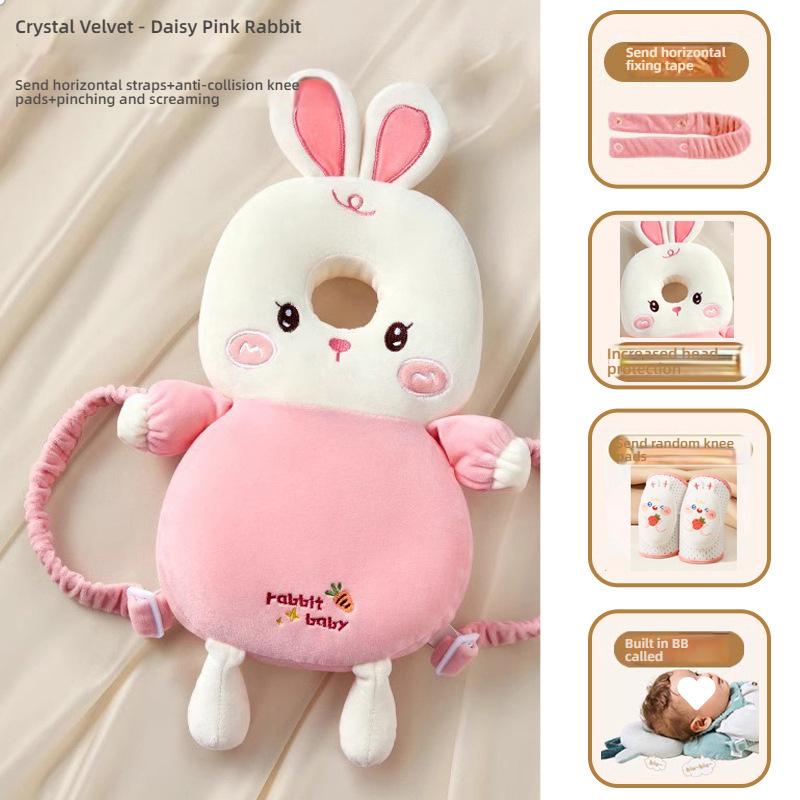 

Head Protection Baby Head Protector Backpack with Chest Strap BB Sound Toddler Crawling Walking Safety Cushion Security Pillow E