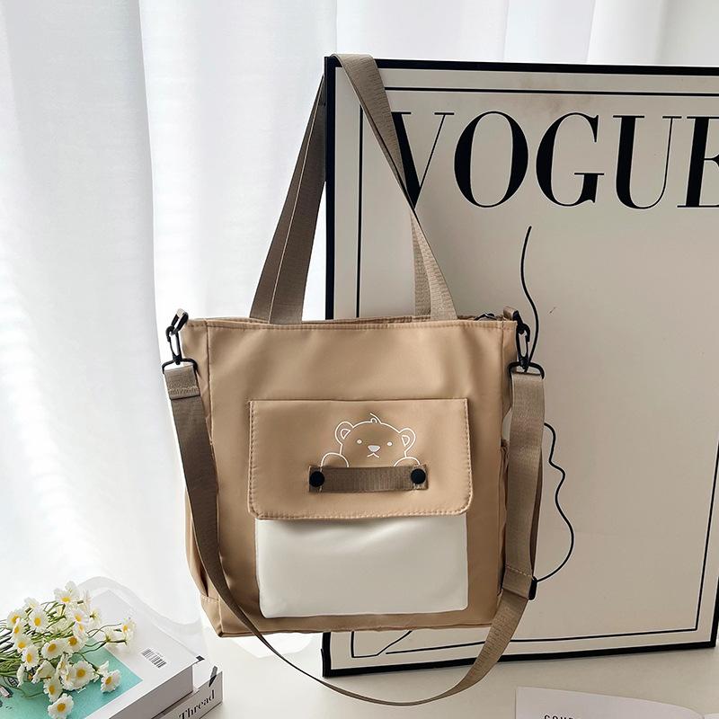Cute Girl New Simple Nylon Messenger Bag Female Student Shoulder Bag