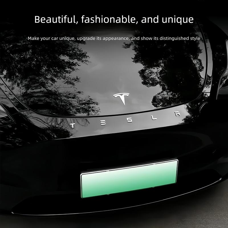 ZTFT9 3D Car Chrome Emblem Sticker Auto Trunk Decoration Badge Label For Tesla Model 3 Model Y Model S Model X Cybertruck SpaceX Coil