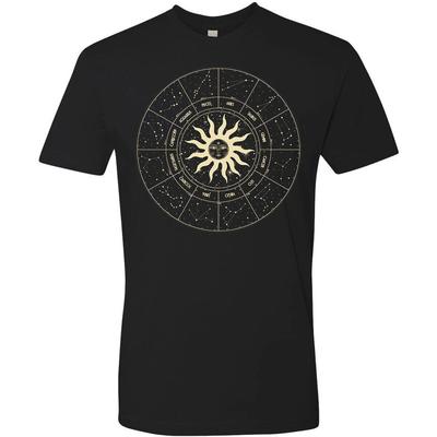 Cottage Cult Clothing Tee T Shirt Goth Witch Occult Zodiac Wheel The Sun
