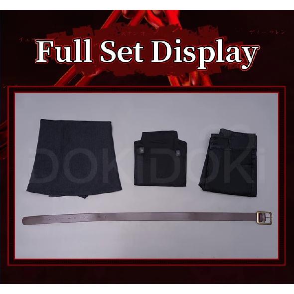 PÅ LAGER Zenin Makii Cosplay Kostume Anime Cosplay DokiDoki-R Kvinder Sort Uniform Zenin Makii Dragt Bælte Cosplay Kappe Kostume
