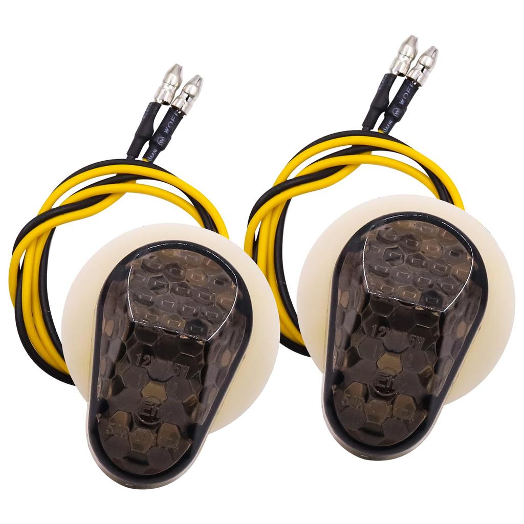 Ygmylandbb Motorcycle Turn Signals LED Turn Signals Motorcycle Turn Signals Direction Signals Smoke Lens Recessed Pack of 2