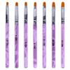 7Pcs Nail Art Painting Design Pen Brush Tools Set Acrylic Tips UV Builder Gel