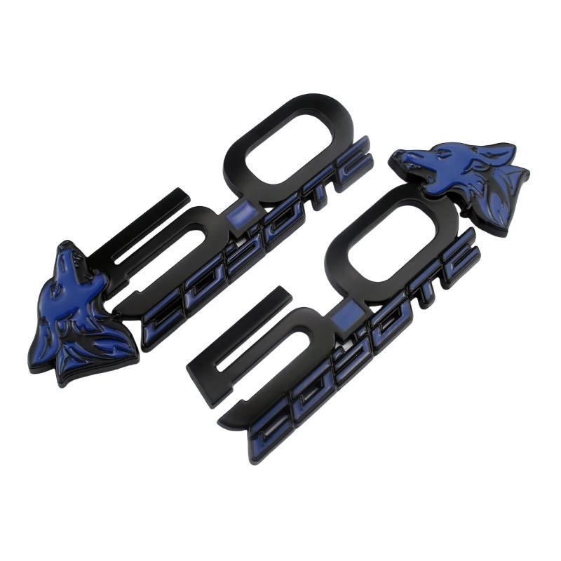 2Pcs New 3D Metal 5.0 Coyote Mach Logo Badge Emblem Decals Sticker For Mustang Dark Horse Shelby GT GT350 GT500 Accessories