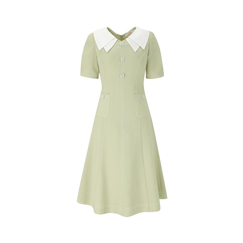 SOUP Double Collar Long Dress (Sz5Opm4)