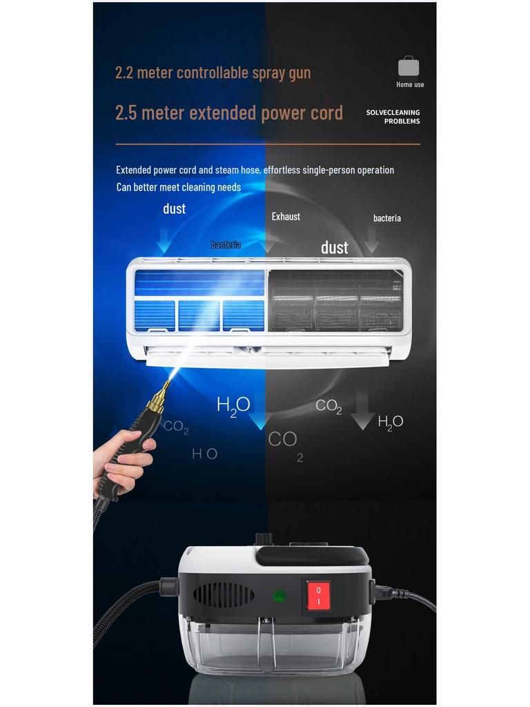 High-Temperature Handheld Steam Cleaner for Quick Household Cleaning