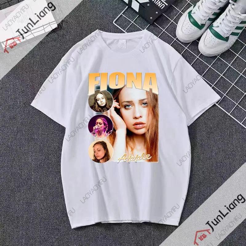 Fiona Apple Fetch The Bolt cutter Album Druckmuster T-Shirt Hiphop Streetwear Sommer Harajuku Shirt Top