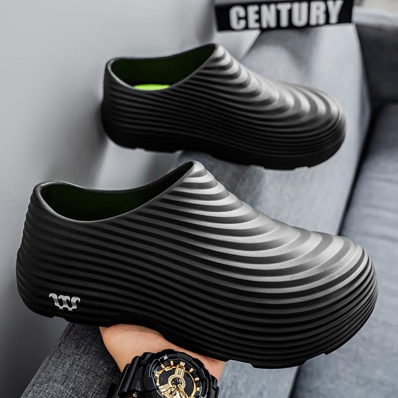 Fashion Men Casual Shoes EVA WaterProof Non-Slip Chef Shoes Outdoor Water Shoes Garden Sandals Slip on Comfort Nurse Doctor Shoe