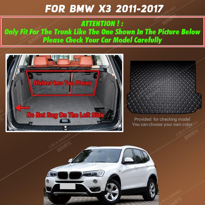 APPDEE Car trunk mat for BMW X3 F25 2011 2012 2013 2014 2015 2016 2017 cargo liner carpet interior accessories cover