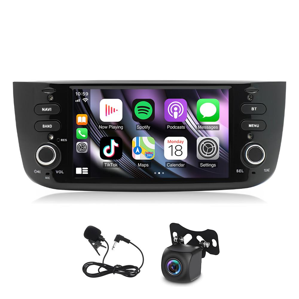 Carplay Android 13 GPS WIFI 6.2 Inches Car Stereo Radio 2+32G GPS Navi Compatible for Fiat Punto 10-16/Linea 12-15