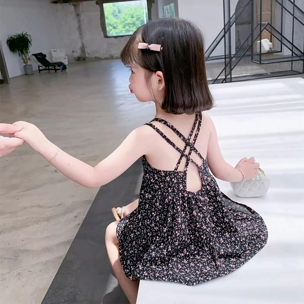 Baby Girls' Dress Summer Chiffon Floral Princess Dresses Cute Kids Sundresses Children's Clothing