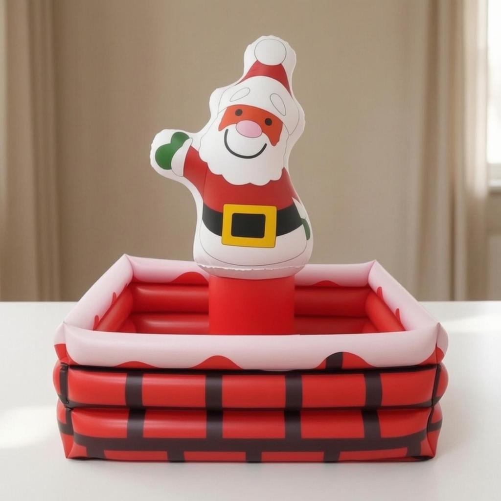 Inflatable Ice Bucket Christmas-Themed with Santa