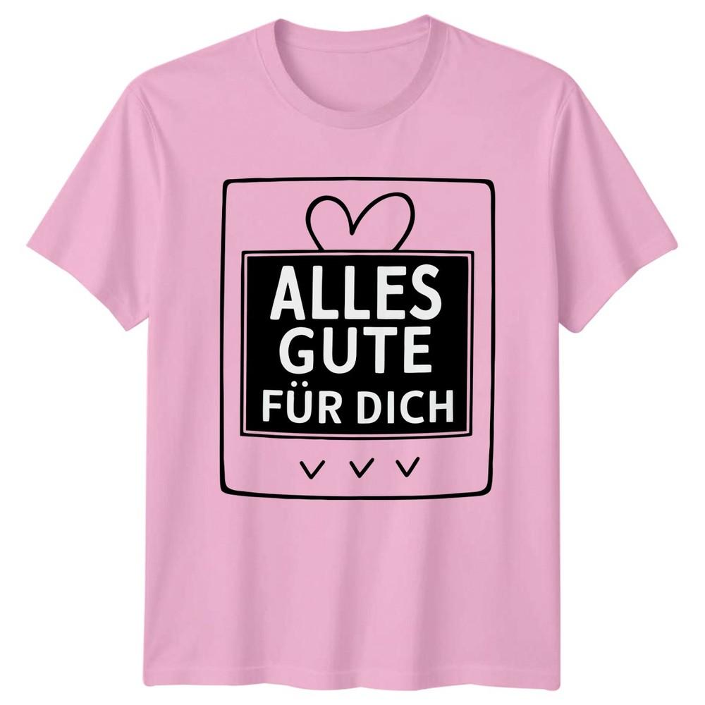 Alles Gute Fr Dich TShirt Birthday Greeting Birthday Gift For Him And Her