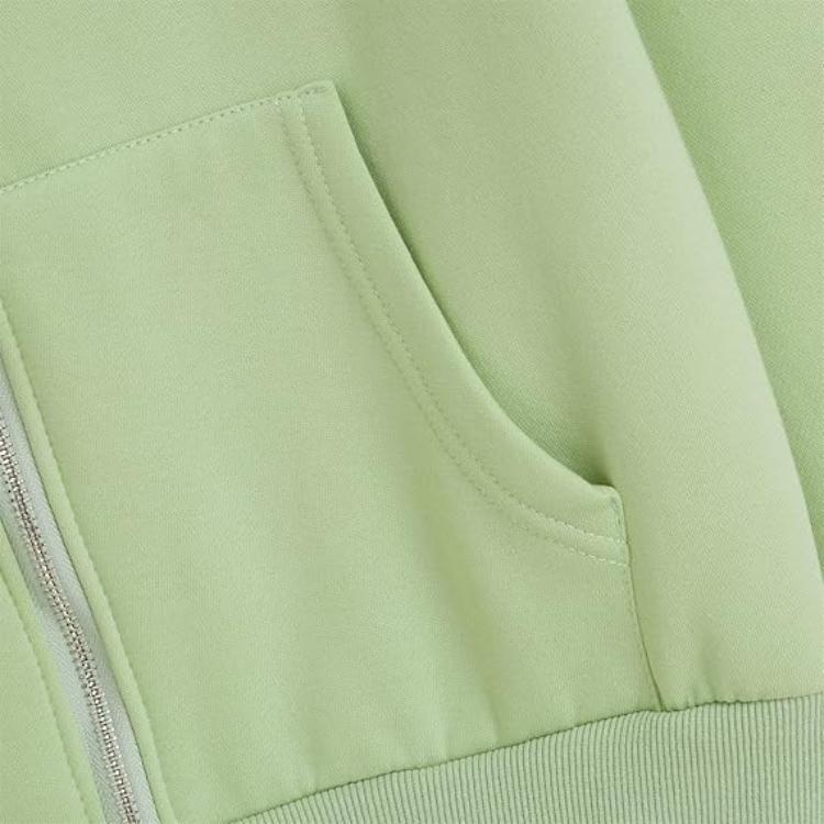 MLB Sweatshirts Unisex Green Hooded Moderate Cardigan 3ATRB0131-43OLL