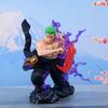 One Piece Figure Drift Sauron Double Head Carving Animation One Piece Surrounding Statue Straw Hat Group Luffy Model Ornament