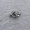 Flower Design Stamp S925 Fine Jewelry DIY Accessories Pure Real 925 Sterling Silver Clasp Pearl Necklace Connectors