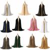 Golden Wave Modest Covering Scarf Chiffon Material Shawl Wrap New Eid al-Fitr Hijab  Arab Style
