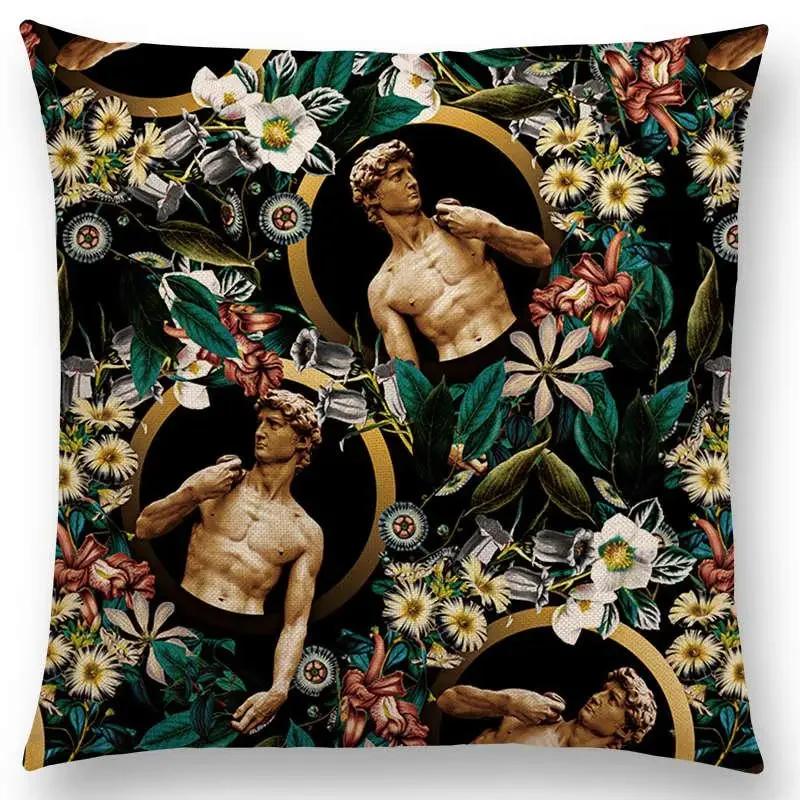 Latest Gorgeous Death Beautiful Skull Floral Garden Colorful Flower God Meaning of Life Cushion Cover Car Sofa Throw Pillow Case