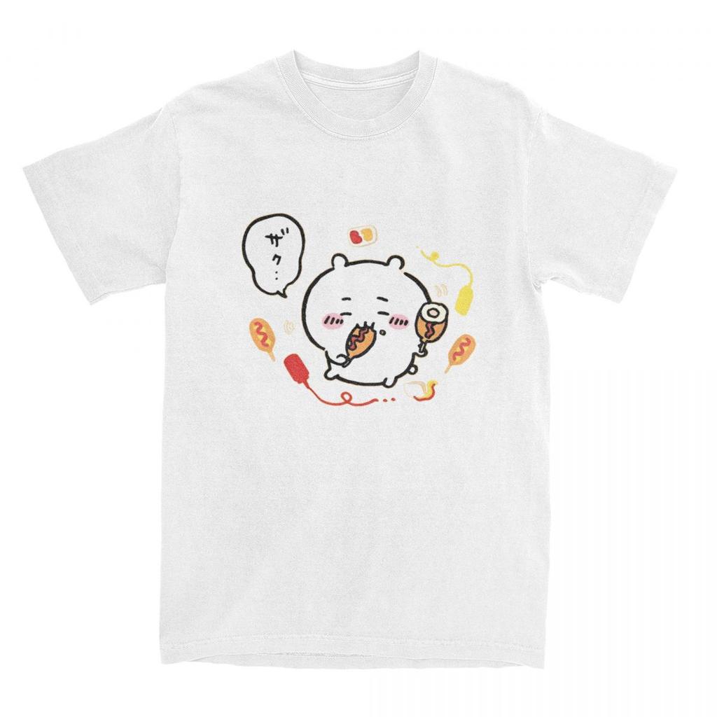 Miniso   Chiikawa T-Shirt Japan Mniniso Harajuku T-Shirts Short-Sleeve Y2K Fun Tops Summer Cotton Crewneck Oversized Tees