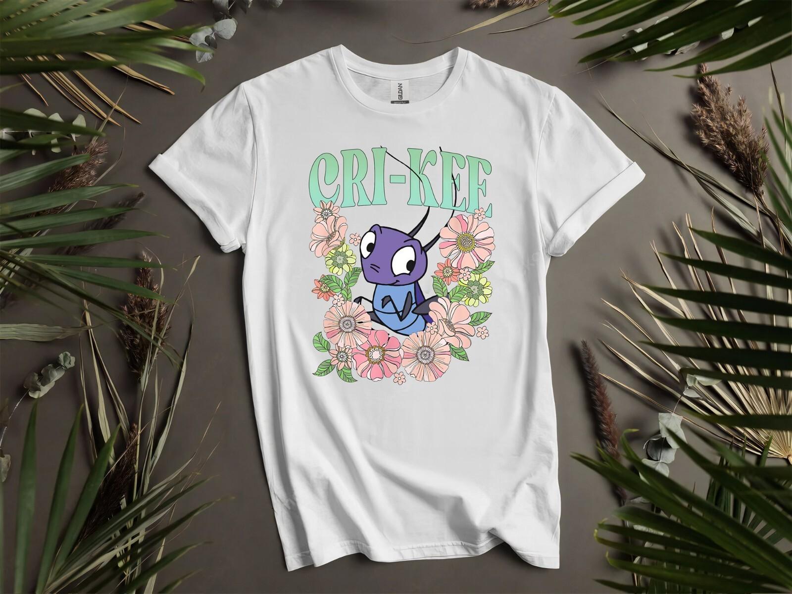 Cri Kee Floral Retro Mulan T Lucky Cricket Hoodie Tshirt Men Women Unisex AD207 XL
